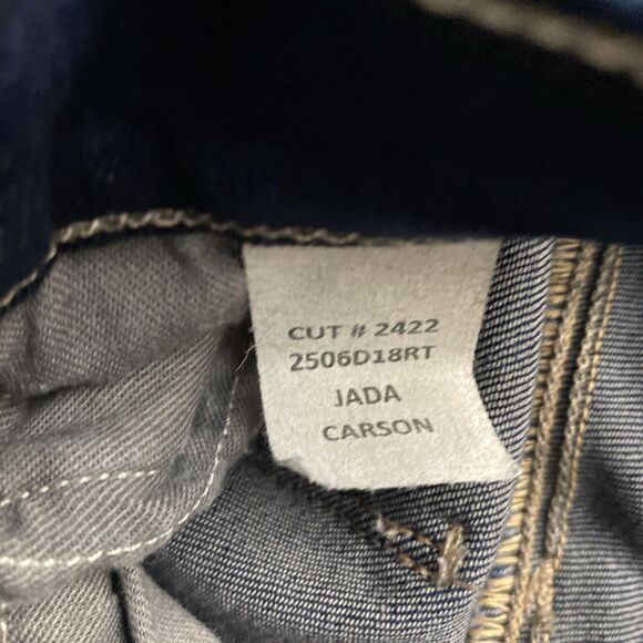 L'agence Jada Carson Tiered Hem Straight Leg High Rise Dark Wash Jeans Size 25 - Picture 4 of 5